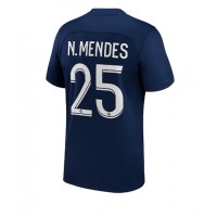 Paris Saint-Germain Nuno Mendes #25 Fotballklær Hjemmedrakt 2022-23 Kortermet